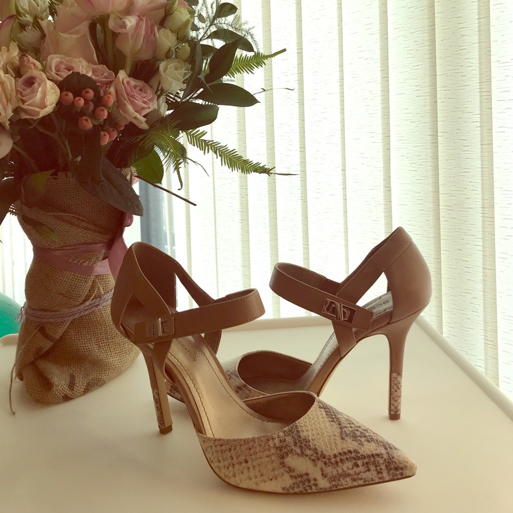Snakeskin heels